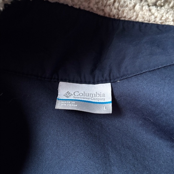 Columbia Size L Cream Sherpa Jacket with Breast Pocket - Picture 7 of 7